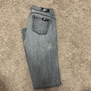 Women's Gray Straight Jeans